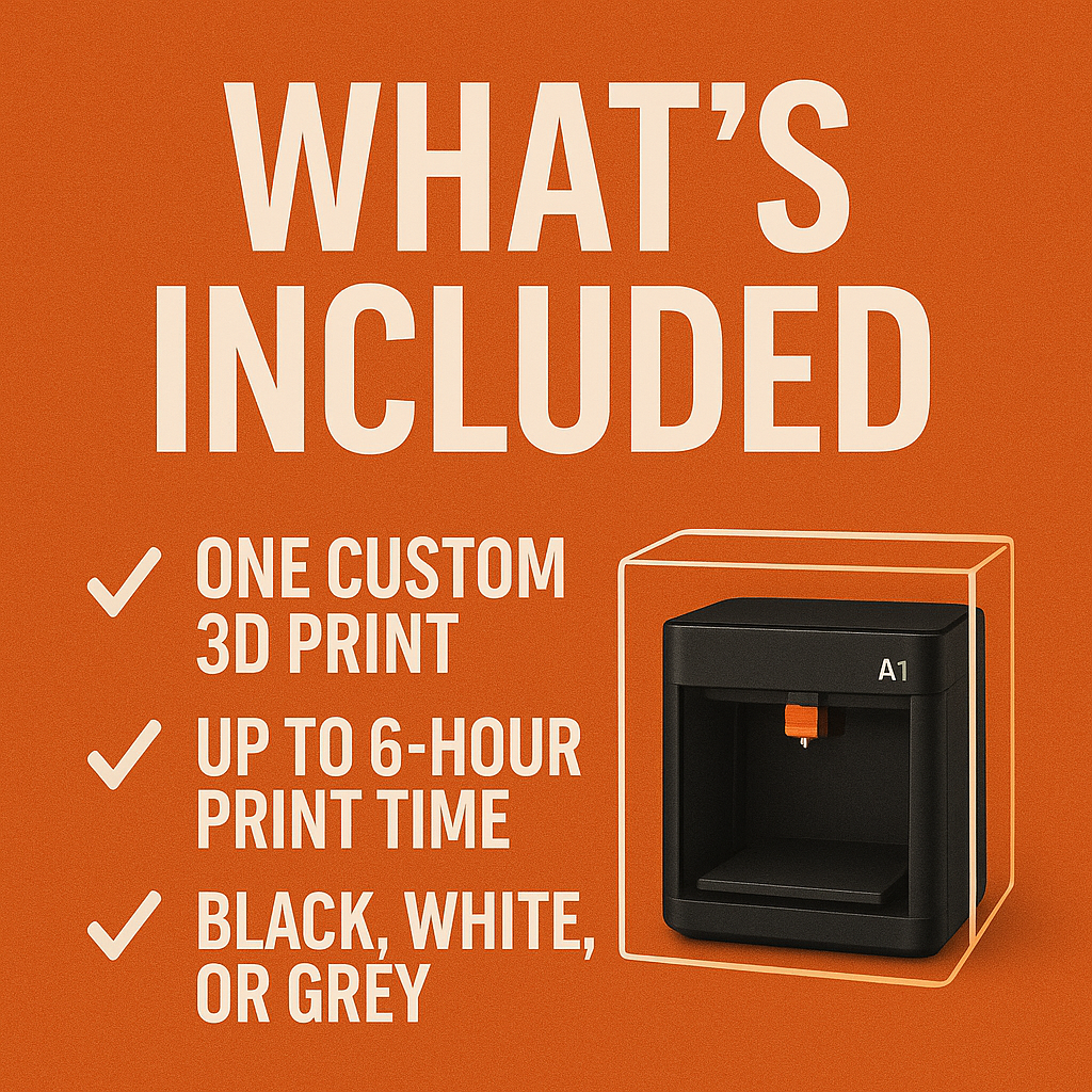 Custom 3D Print – 55 Dollar Flat Rate – Send STL or Photo – Fast & Made in USA