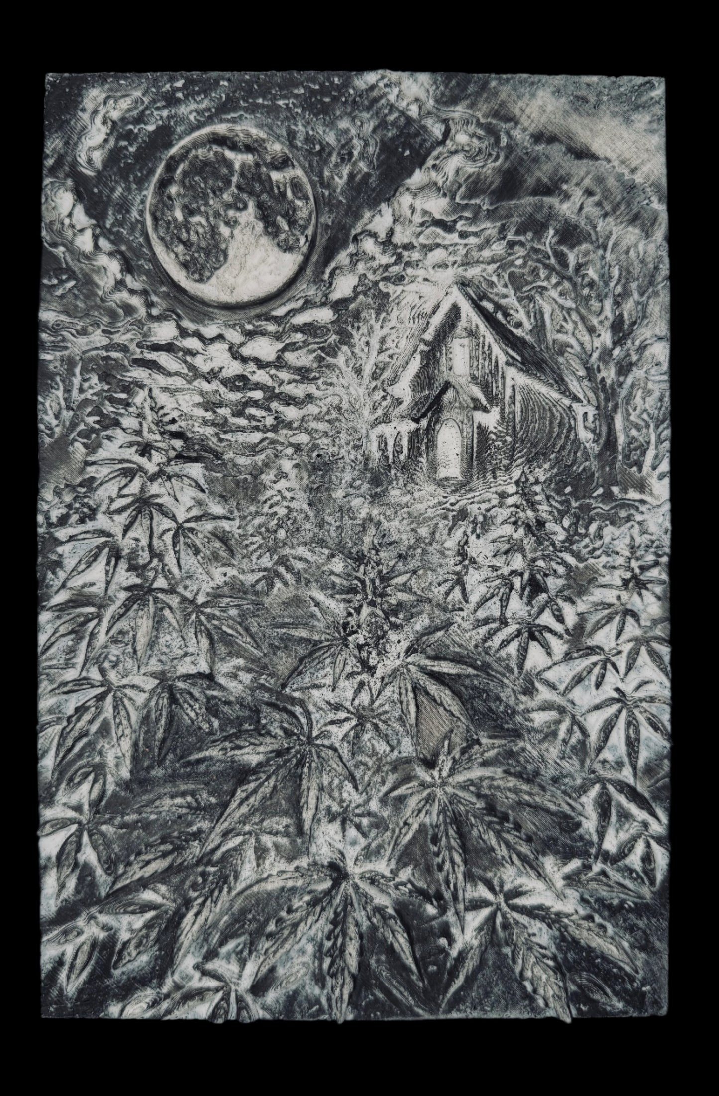 Haunted Harvest – Limited Mixed Media 3D Art Print (15 Made | Signed & Numbered)